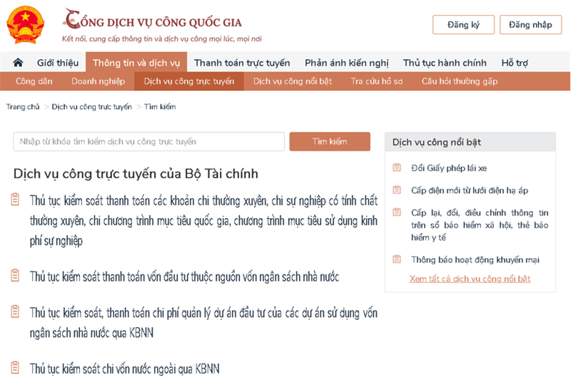 Tiện ích từ dịch vụ công trực tuyến kiểm soát chi qua kho bạc