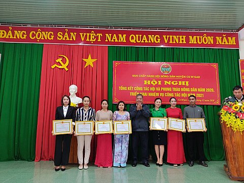 Hội Nông dân huyện Cư M'gar tổng kết công Hội và phong trào nông dân năm 2020