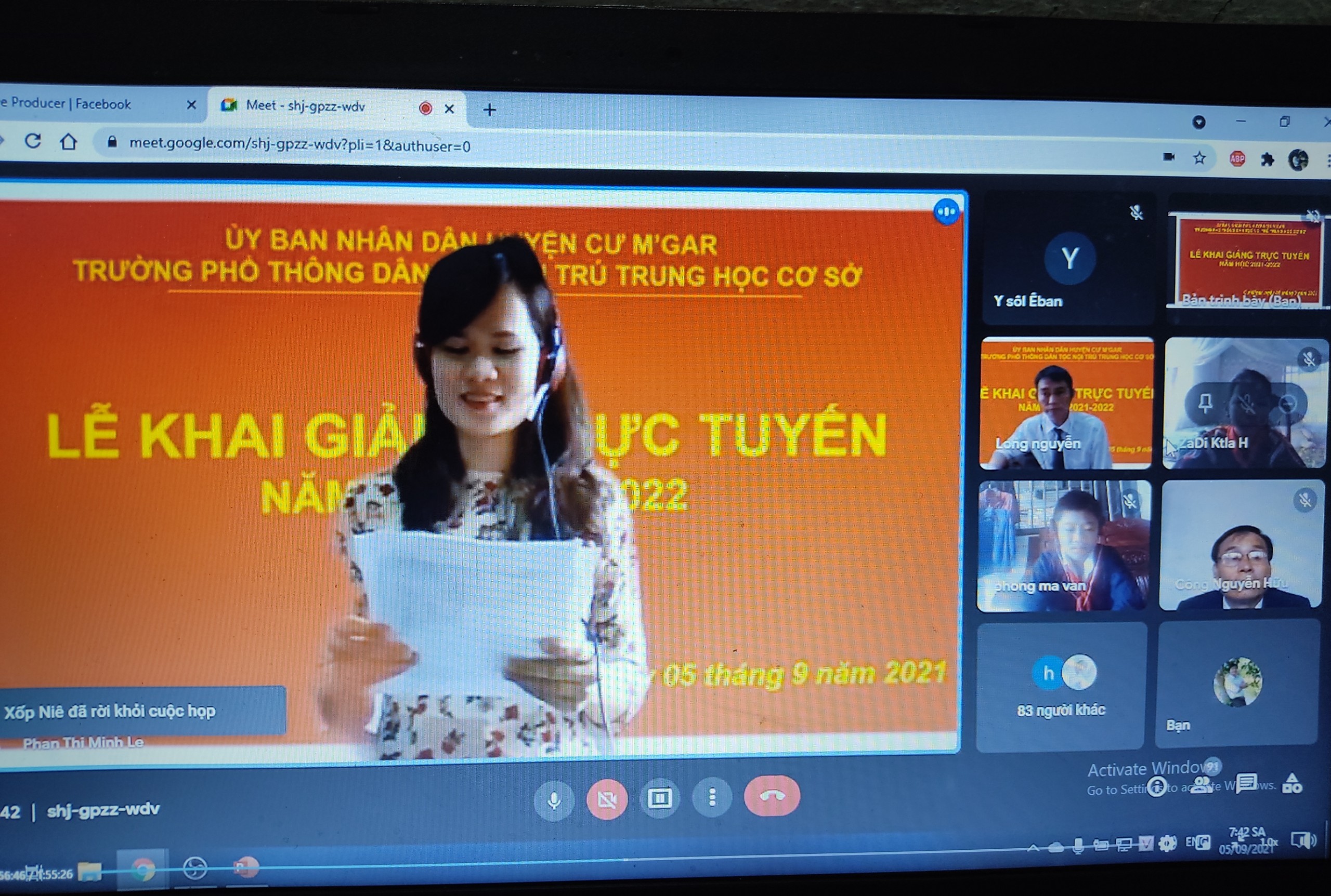 Trường Phổ thông dân tộc nội trú trung học cơ sở huyện Cư M’gar khai giảng năm học 2021-2022