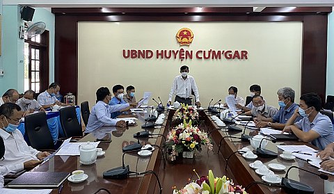 Huyện Cư M'gar họp triển khai công tác phòng chống dịch Covid-19 trên địa bàn