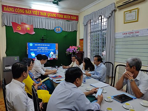 Hội nghị trực tuyến Lễ công bố ứng dụng VssID-Bảo hiểm xã hội số trên nền tảng thiết bị di động