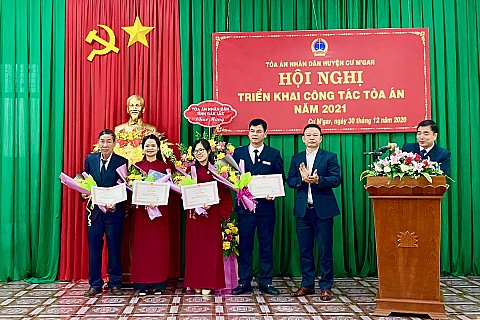 Tòa án Nhân dân huyện Cư M'gar tổng kết công tác năm 2020