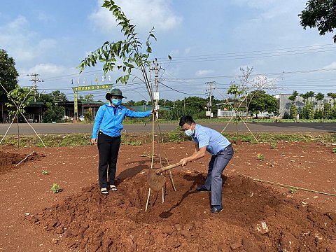 Lễ phát động trồng cây năm 2021 tại xã Quảng Hiệp