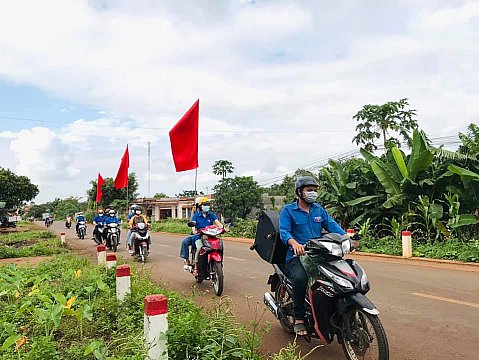 Huyện Đoàn Cư M'gar với công tác đảm bảo trật tự ATGT