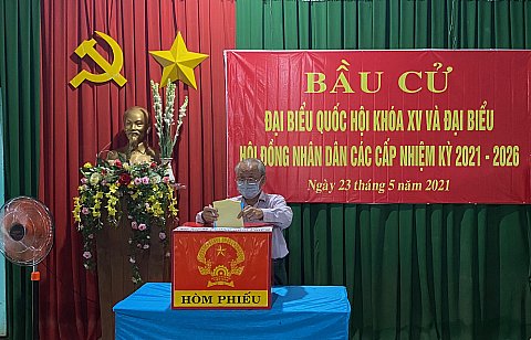 Huyện Cư M'gar có 99,98% cử tri tham gia đi bầu cử