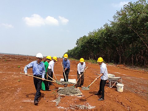 Khởi công công trình trường Mẫu giáo Ea H’đing, xã Ea H’đing