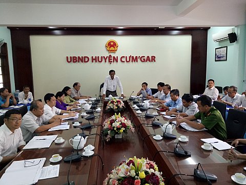 UBND huyện Cư M'gar tổ chức hội nghị trực tuyến sơ kết công tác quý I, triển khai nhiệm vụ quý II năm 2021