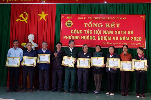 Hội Tù yêu nước huyện Cư M'gar tổng kết công tác Hội năm 2019, triển khai phương hướng, nhiệm vụ năm 2020