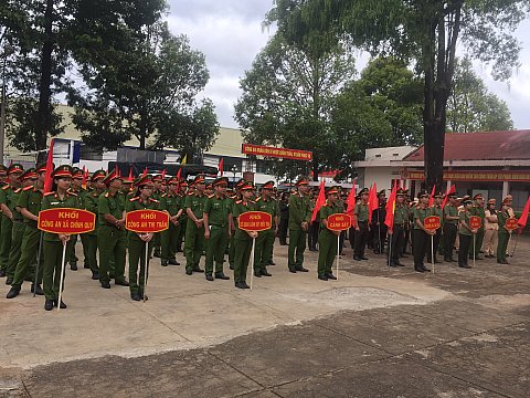 Huyện Cư M'gar phát động ra quân đợt cao điểm tấn công trấn áp tội phạm nhân dịp Tết Nguyên đán Canh Tý năm 2020