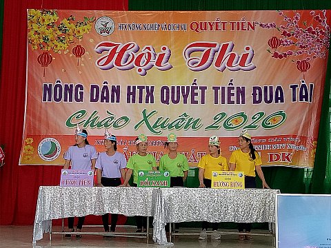 Hội thi nông dân HTX Quyết Tiến đua tài chào xuân 2020