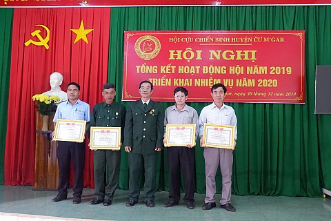 Hội CCB huyện Cư M'gar tổng kết hoạt động công tác Hội và triển khai phương hướng, nhiệm vụ năm 2020