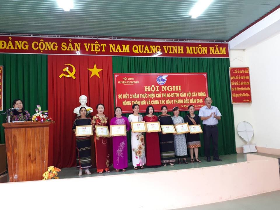 Hội Liên hiệp Phụ nữ huyện Cư M’gar sơ kết công tác Hội và phong trào phụ nữ 6 tháng đầu năm 2018