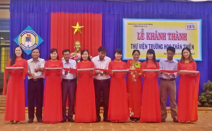 Trường tiểu học Lê Lợi khánh thành Thư viện thân thiện