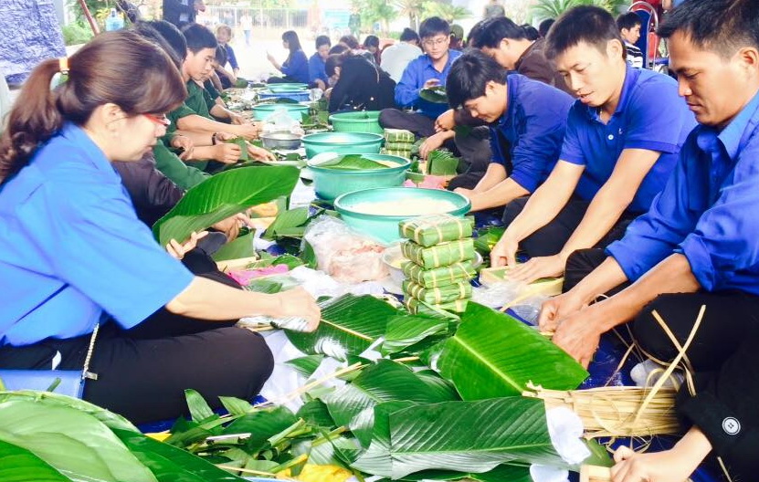 Hội đồng đội huyện Cư M'gar tổ chức ngày hội “Bánh chưng xanh”