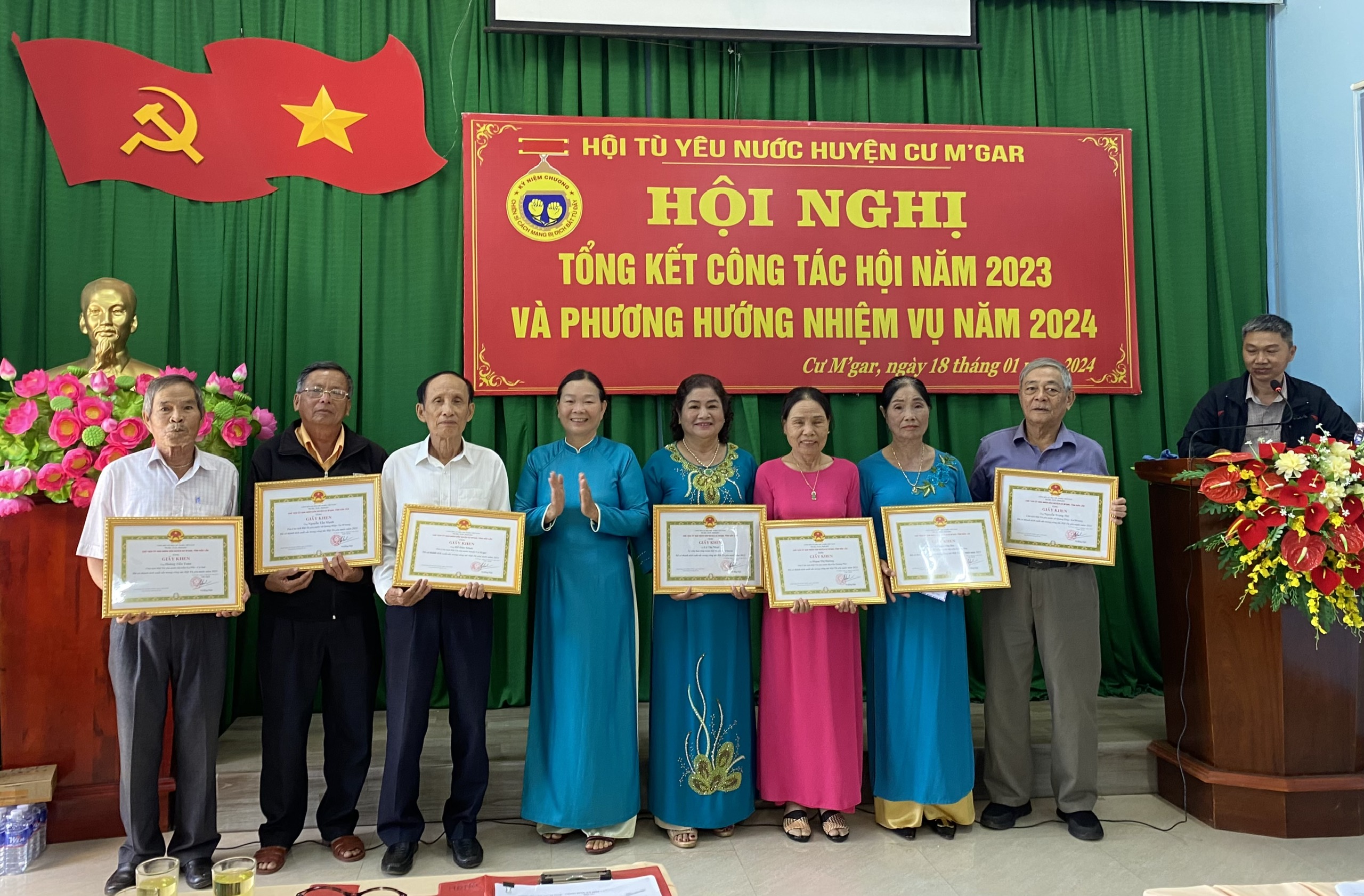 Hội tù yêu nước huyện Čư M'gar tổng kết năm 2023  và triển khai nhiệm vụ năm 2024