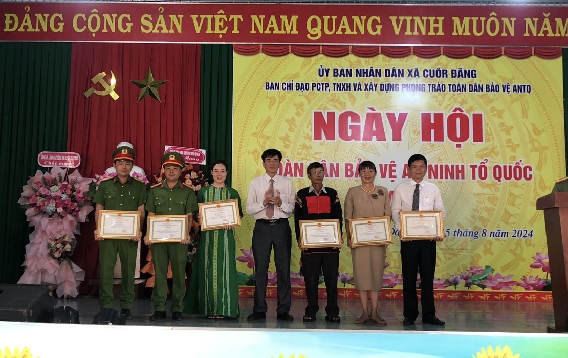 Xã Cuôr Đăng tổ chức Ngày hội “Toàn dân bảo vệ an ninh Tổ quốc” năm 2024