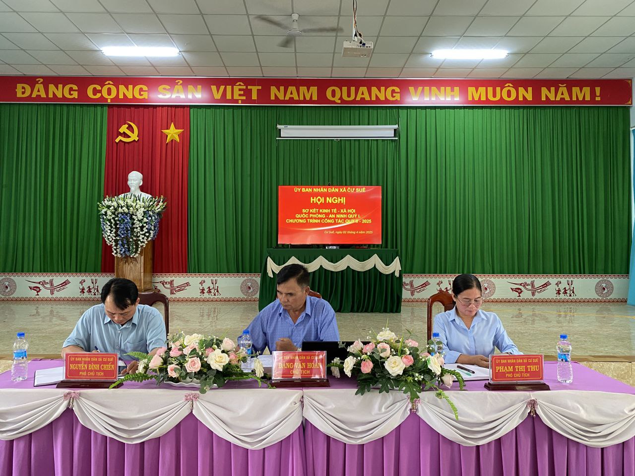 Xã Cư Suê tổ chức Hội nghị Sơ kết quý I năm 2025