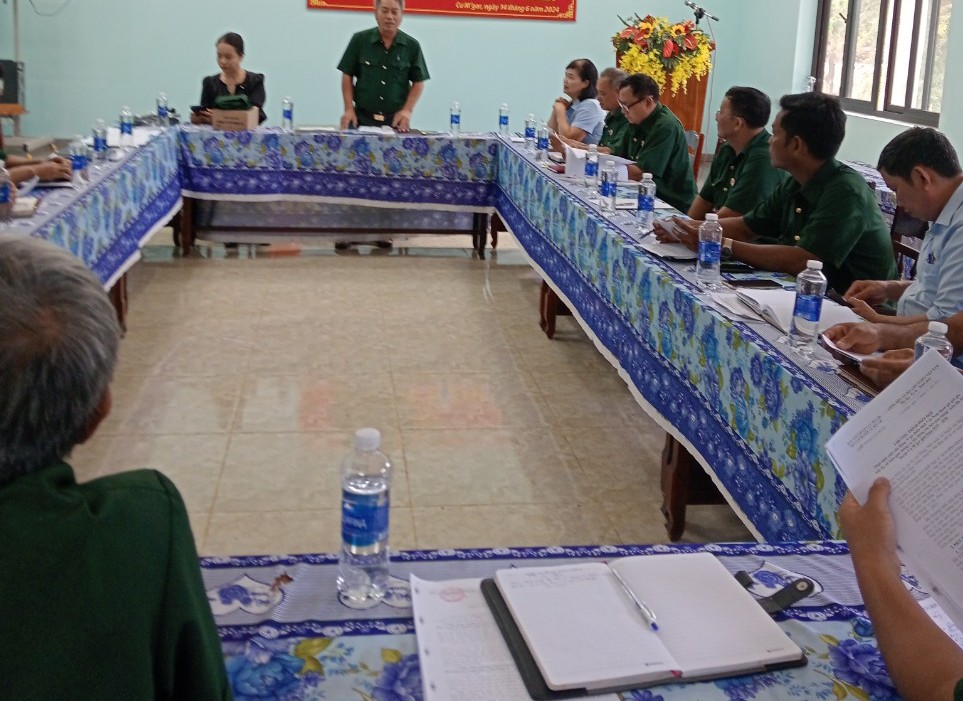 Hội Cựu Chiến Binh Huyện Cư M'gar tiến hành kiểm tra hoạt động ủy thác tại xã Ea Drơng
