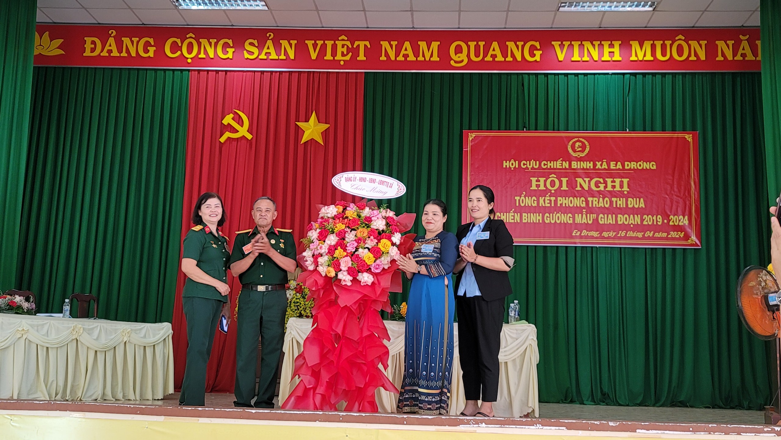 xã Ea Drơng Tổ chức Hội nghị Tổng kết phong trào thi đua "Cựu chiến binh gương mẫu” lần thứ VI, giai đoạn  2019 - 2024