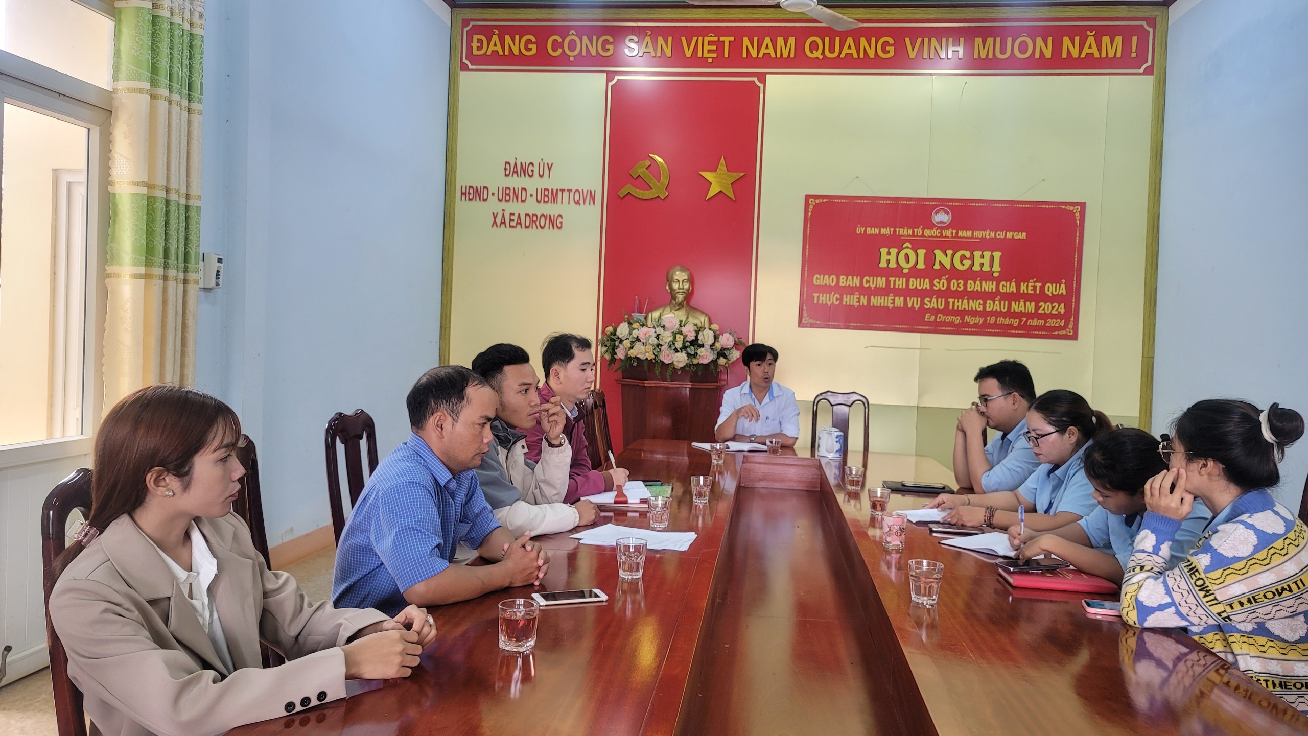 xã Ea Drơng: Công tác chuẩn bị tham dự Hội thi tìm hiểu pháp luật về lĩnh vực công tác dân tộc trên địa bàn huyện Cư M’gar năm 2024