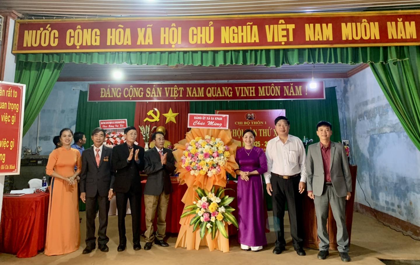 Chi bộ thôn 1 tổ chức Đại hội Chi bộ lần thứ XV, nhiệm kỳ 2025-2027