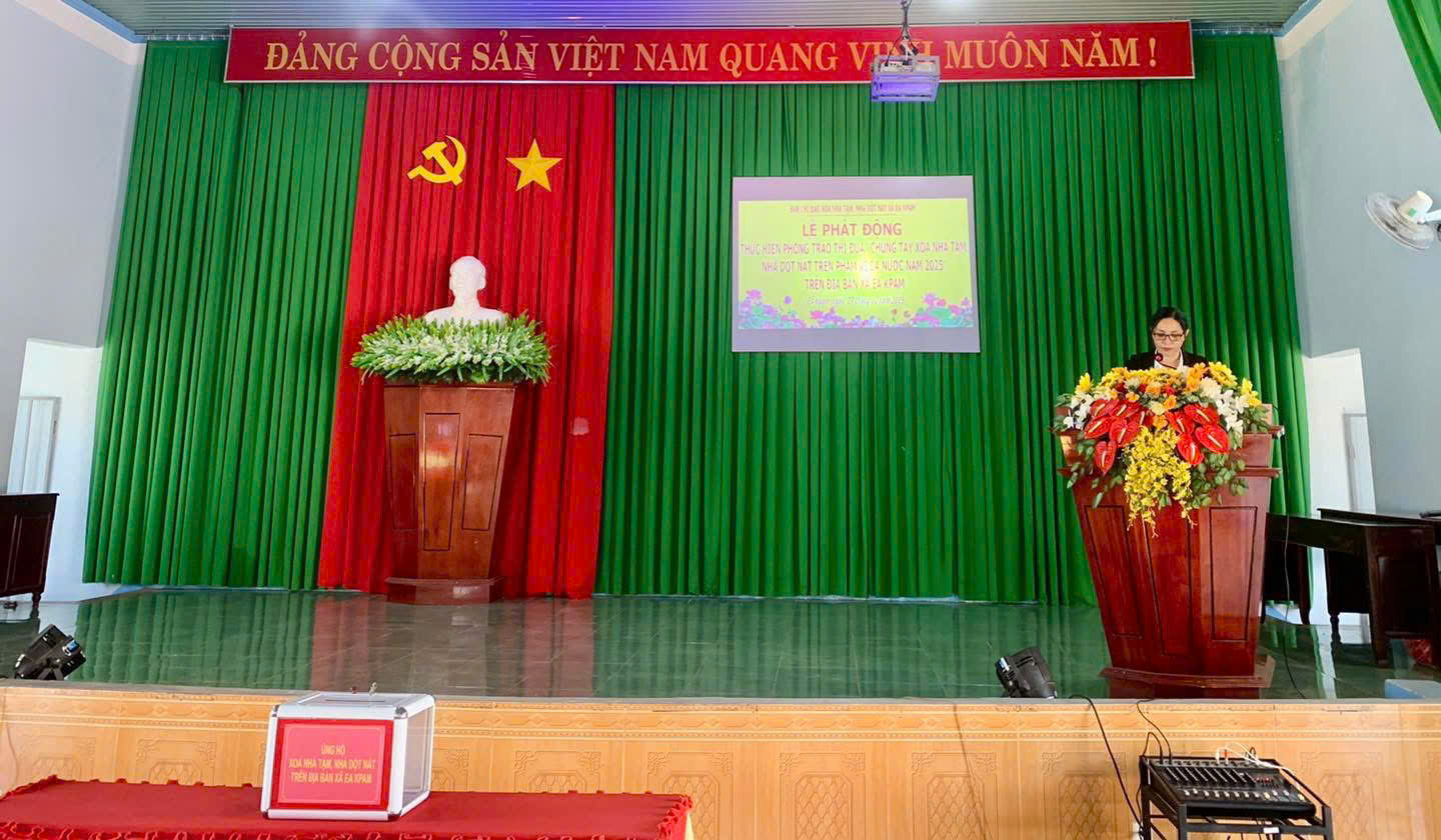 XÃ EA KPAM PHÁT ĐỘNG PHONG TRÀO THI ĐUA “ XOÁ NHÀ TẠM, NHÀ DỘT NÁT”