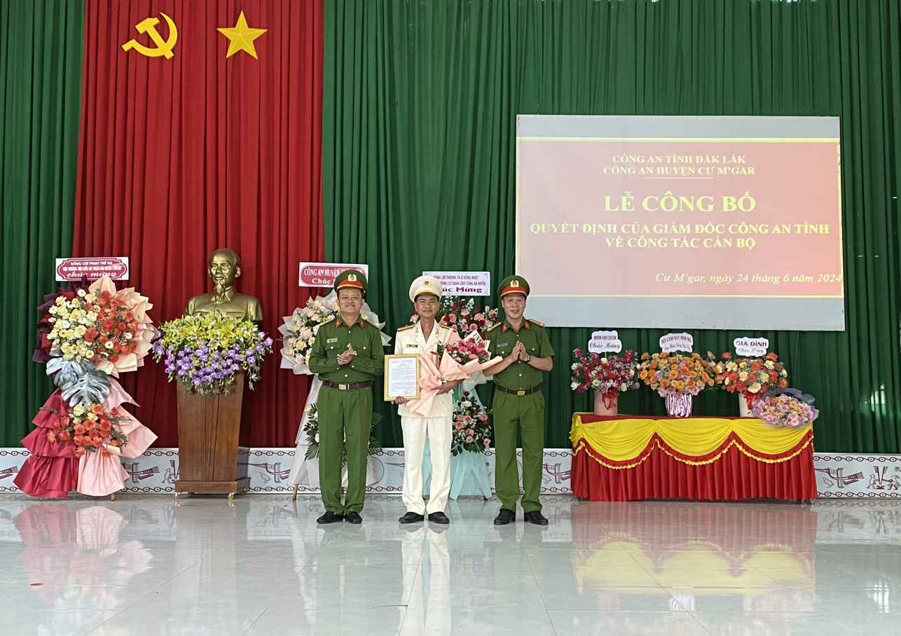 Kiện toàn Ban chỉ huy Công An xã Ea M’nang