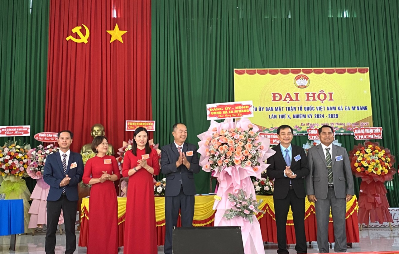Đại hội đại biểu MTTQ Việt Nam xã Ea M’nang lần thứ X, nhiệm kỳ 2024-2029