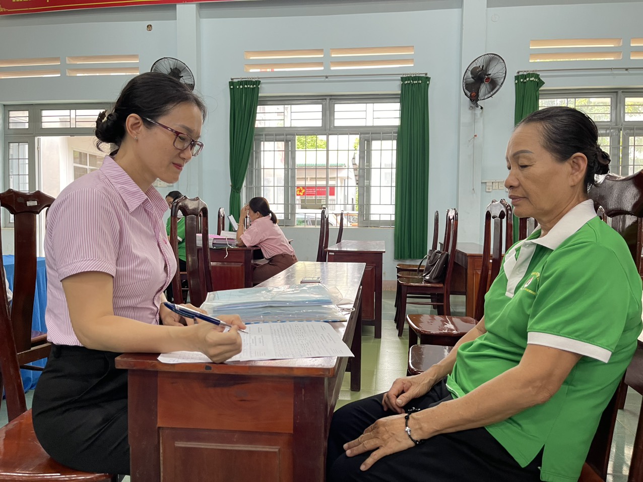 XÃ QUẢNG TIẾN PHỐI HỢP THỰC HIỆN TỐT CÔNG TÁC  QUẢN LÍ NGUỒN VỐN UỶ THÁC VỚI NGÂN HÀNG CHÍNH SÁCH XÃ HỘI HUYỆN