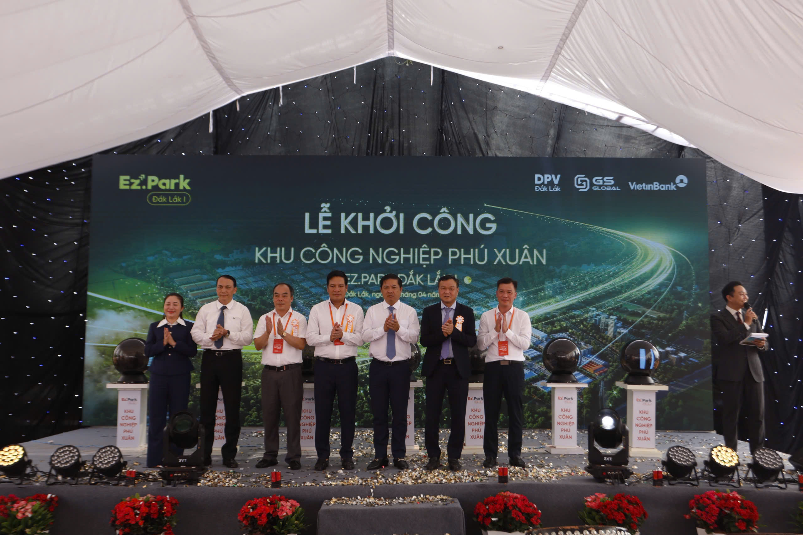 Lễ khởi công khu công nghiệp Phú Xuân tại xã Cuôr Đăng