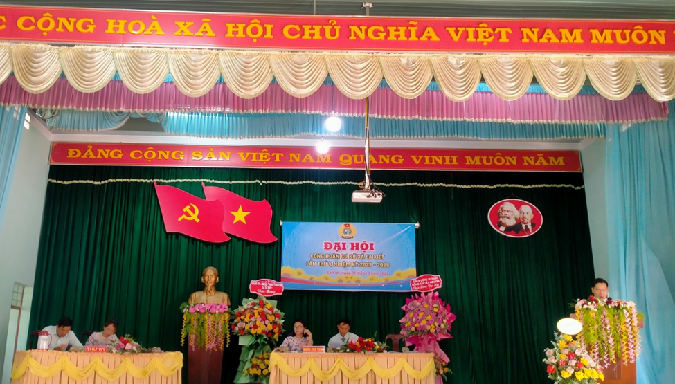 Đại hội Công đoàn cơ sở xã EaKiết lần thứ V nhiệm kì 2023-2028