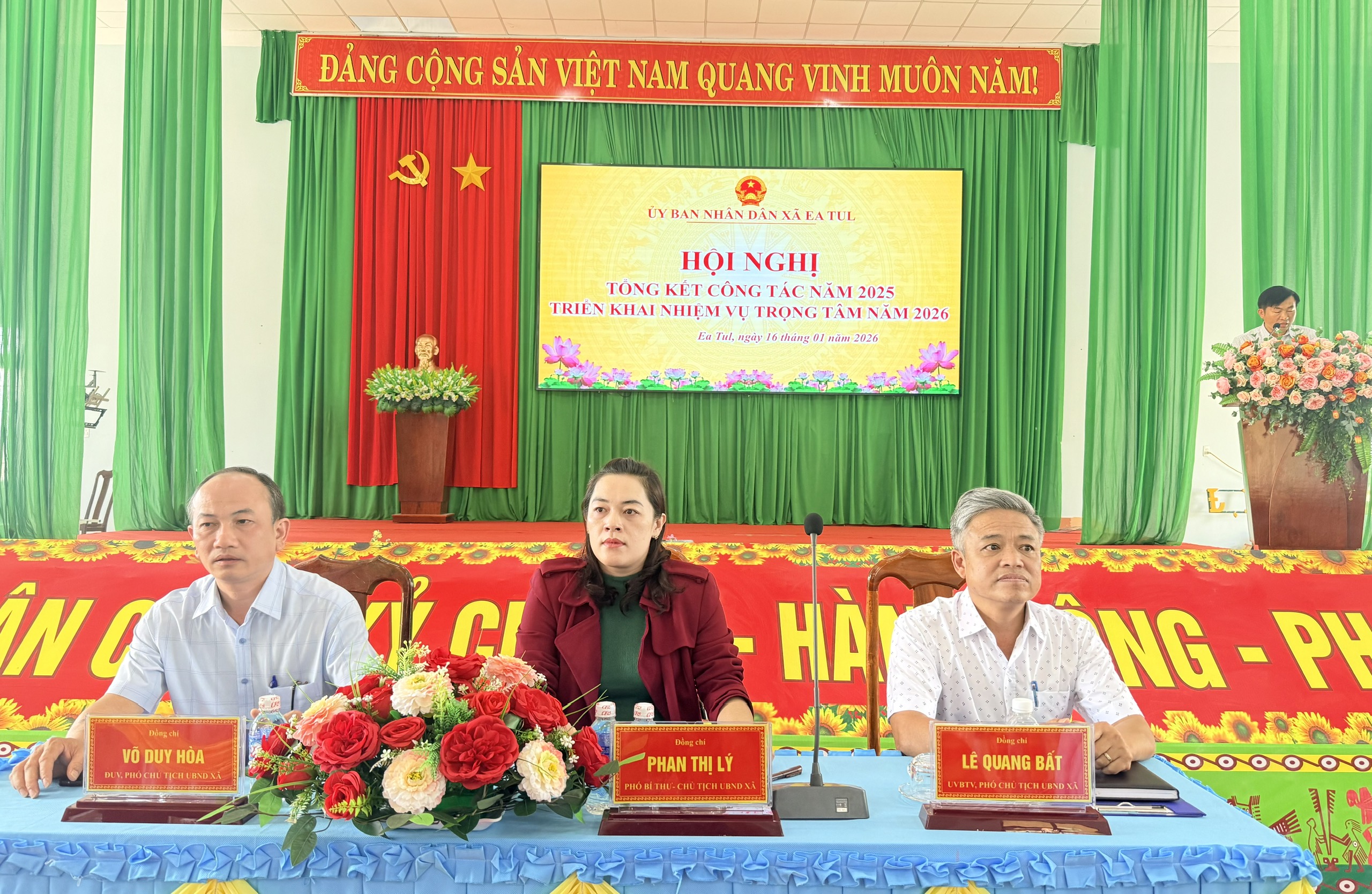 UBND xã Ea Tul tổng kết công tác năm 2025, triển khai nhiệm vụ trọng tâm năm 2026