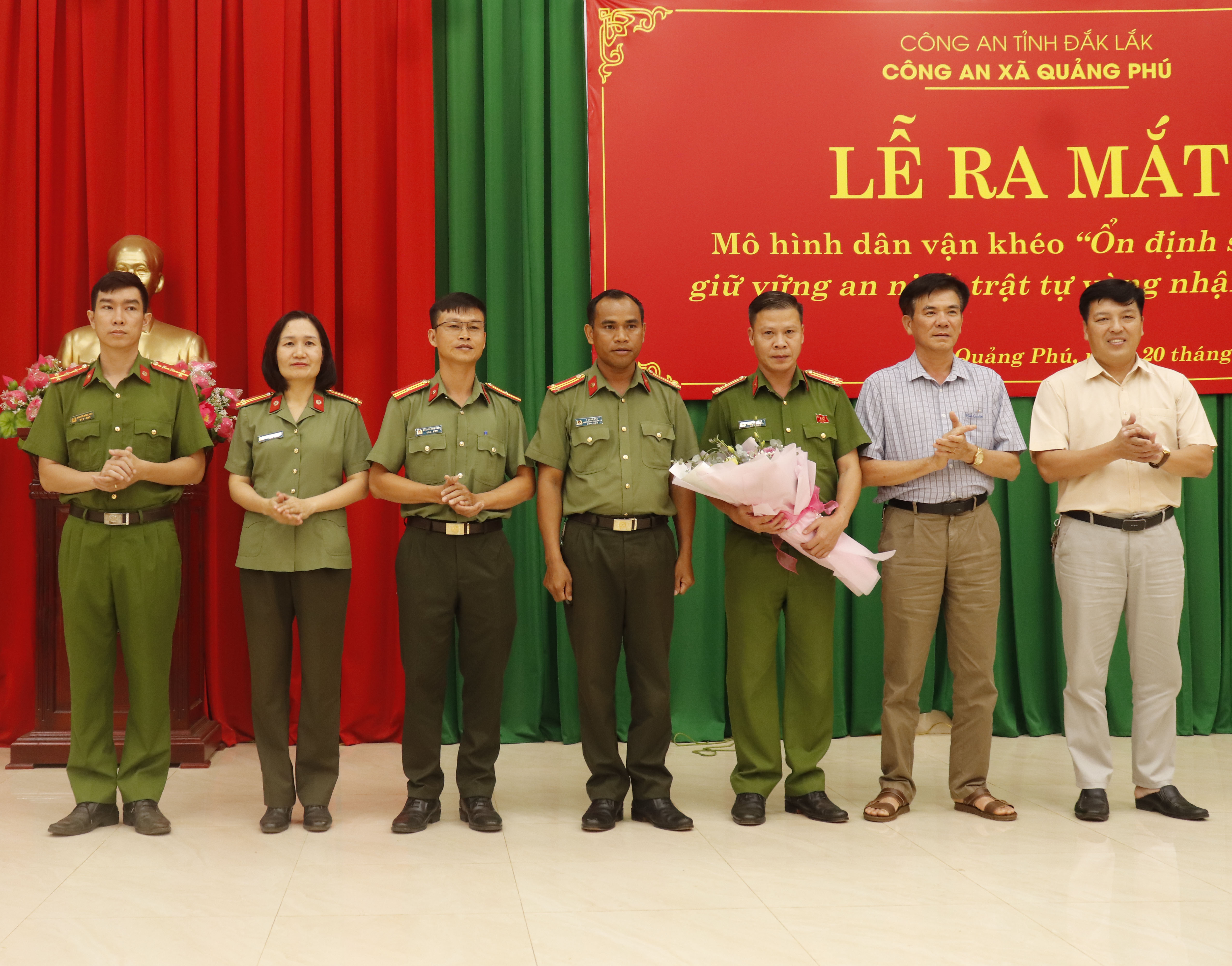 Công an xã Quảng Phú ra mắt mô hình dân vận khéo "Ổn định sinh kế, giữ vững an ninh trật tự vùng nhận khoán” tại Công ty cố phần cà phê Ea Pốk