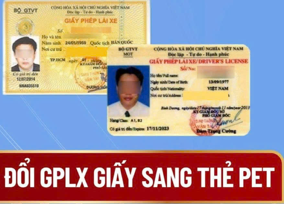 NHỮNG TIỆN ÍCH KHI ĐỔI GIẤY PHÉP LÁI XE SANG THẺ PET